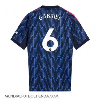 Camiseta Arsenal Gabriel Magalhaes #6 Segunda Equipación Replica 2025-26 mangas cortas Camiseta Arsenal Gabriel Magalhaes #6 Segunda Equipación Replica 2025-26 mangas cortas